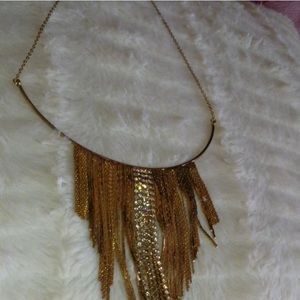 Golden Waterfall Choker